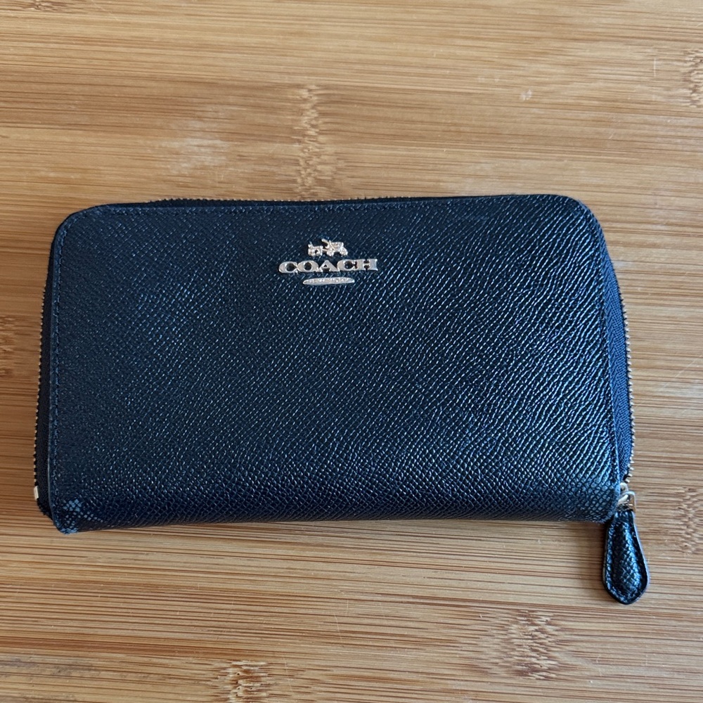 Coach Black Leather Wallet